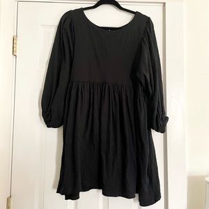 Free People Beach Black Dress Open Back Medium